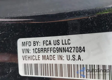 2022 Ram 1500 Big Horn 4X4 5'7 Box from USA, damaged, VIN 1C6RRFFG9NN427084